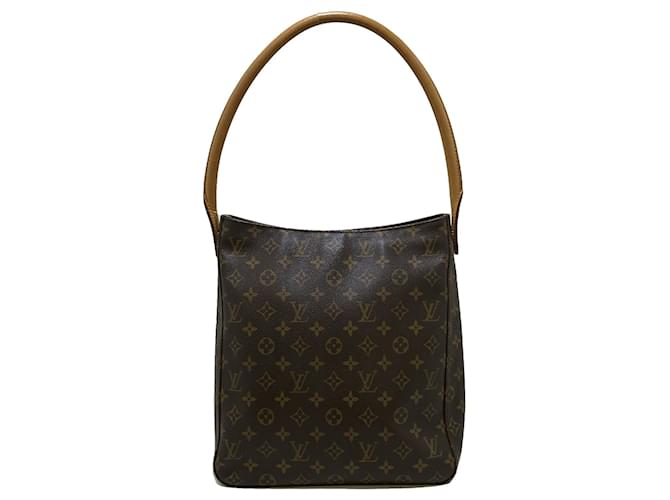 Brown Louis Vuitton Monogram Looping GM Shoulder Bag Leather  ref.1443594