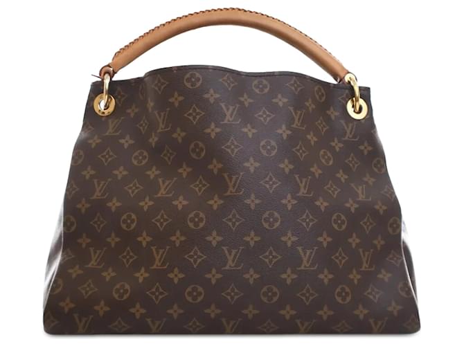 Brown Louis Vuitton Monogram Artsy MM Hobo Bag Leather  ref.1443613