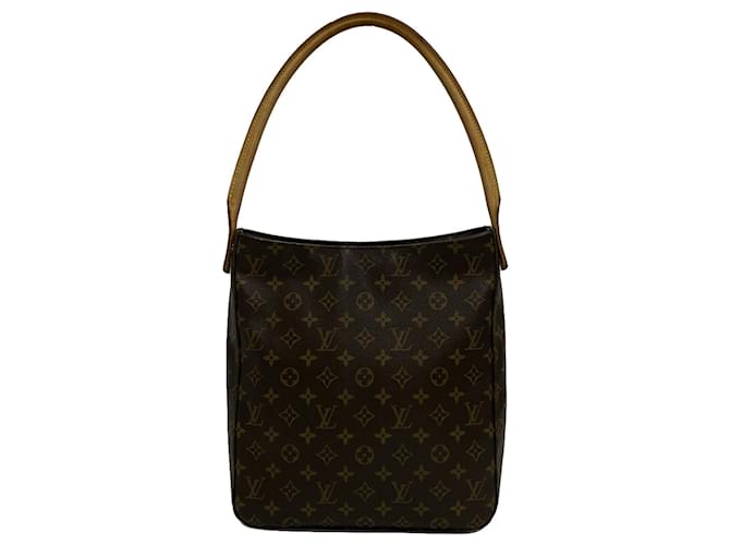 Brown Louis Vuitton Monogram Looping GM Shoulder Bag Leather  ref.1443616