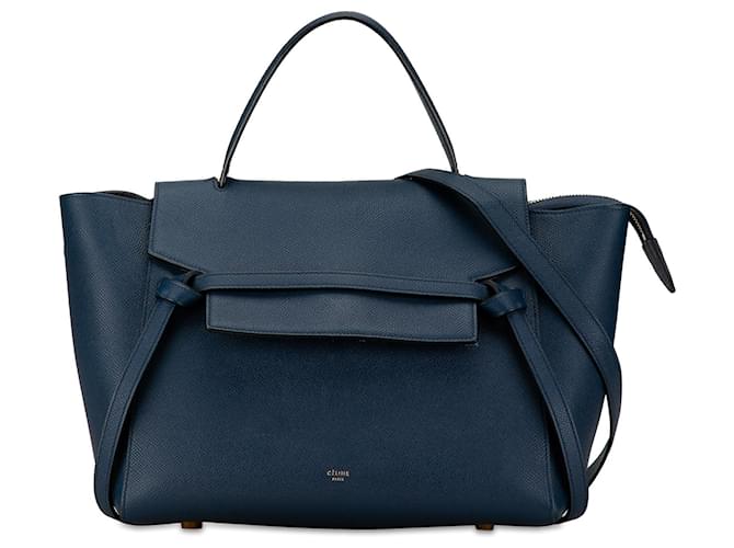 Céline Sac à main Celine Mini Belt Bag bleu Cuir  ref.1443642