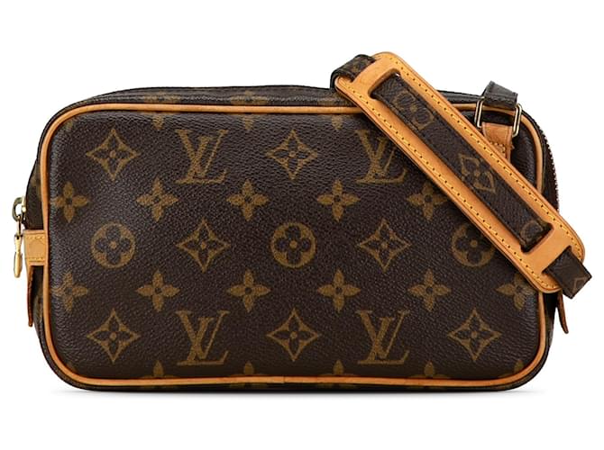 Sac bandoulière Pochette Marly Monogram Louis Vuitton marron Cuir  ref.1443688