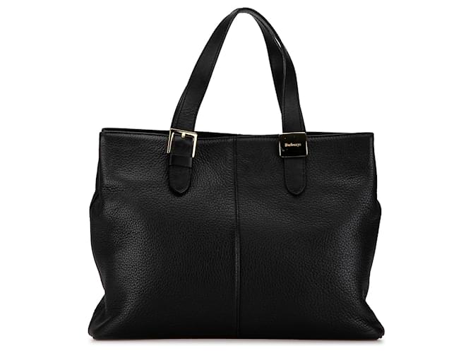 Borsa in pelle nera Burberry Nero  ref.1443801