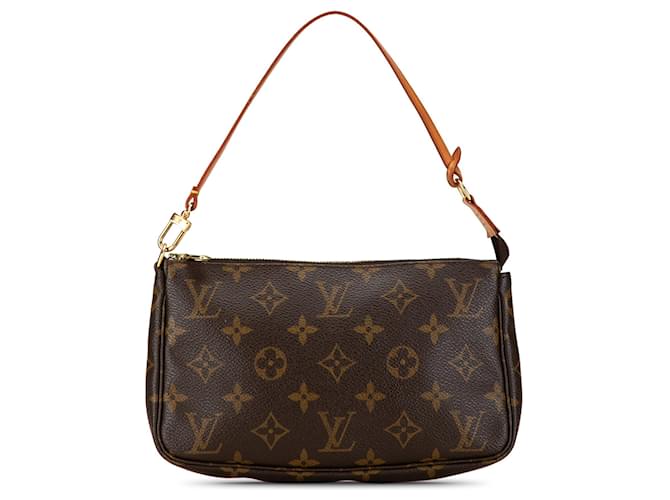 Sac à épaule Pochette Accessoires Monogram Louis Vuitton marron Cuir  ref.1443809