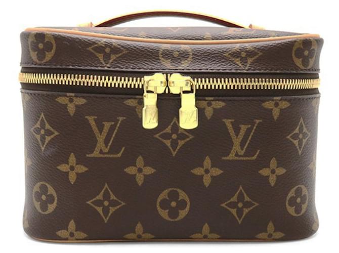 Brown Louis Vuitton Monogram Nice Mini Vanity Case Leather  ref.1443855