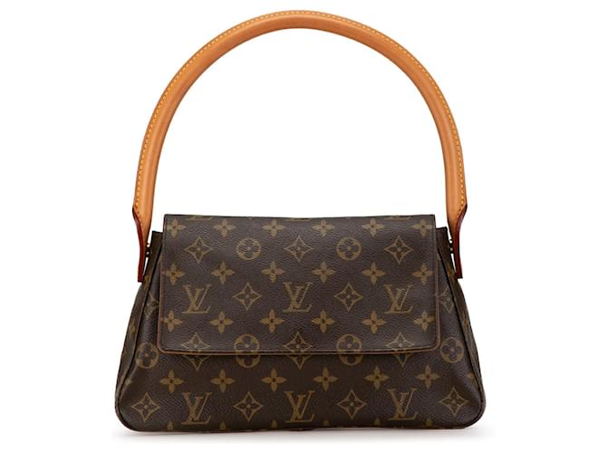 Borsa a spalla mini Looping Monogram Louis Vuitton marrone Pelle  ref.1443913