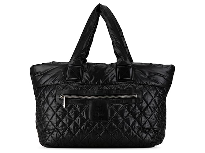 Black Chanel Large Coco Cocoon Tote Cloth  ref.1443947