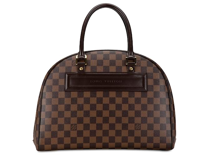 Bolsa de viagem Nolita Damier Ebene Louis Vuitton marrom Couro  ref.1443966