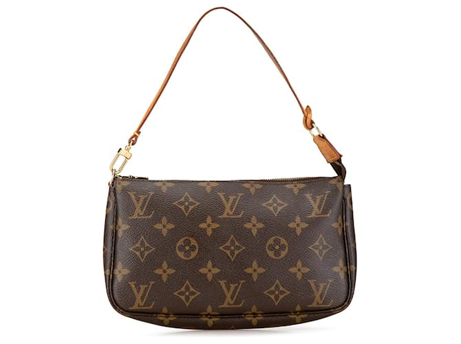 Bolsa de ombro Pochette Accessoires Monogram Louis Vuitton marrom Couro  ref.1443982