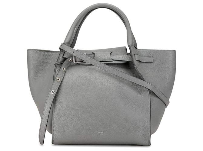 Big Bag Céline Graue Celine Small Big Tasche Leder  ref.1444020