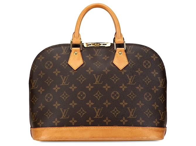 Brown Louis Vuitton Monogram Alma PM Handbag Leather  ref.1444026