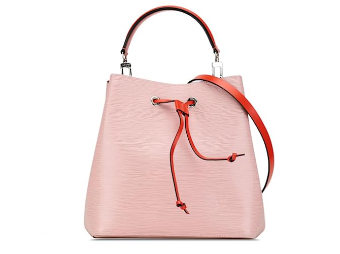 Pink Louis Vuitton Epi Neonoe Bucket Bag Leather  ref.1444067