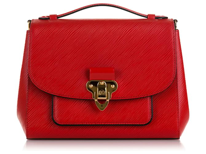 Red Louis Vuitton Epi Boccador Satchel Leather  ref.1444072