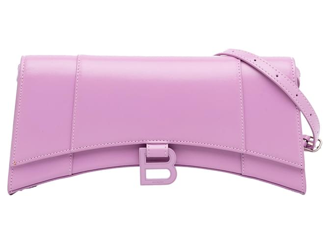 Pink Balenciaga Hourglass Stretch Shoulder Bag Leather  ref.1444149