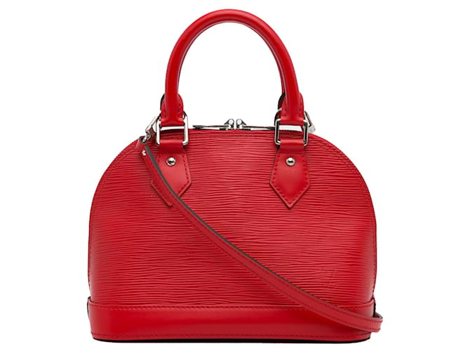 Bolso Epi Alma BB rojo Louis Vuitton Roja Cuero  ref.1444159