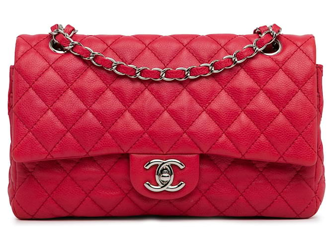 Chanel red double flap bag sale