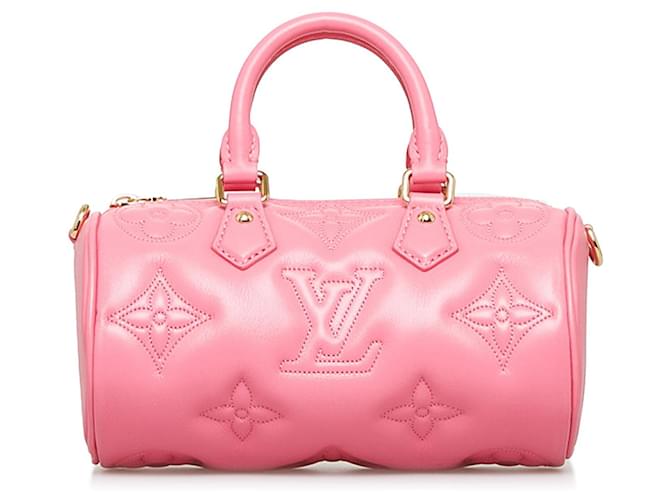 Pink Louis Vuitton Monogram Kalbsleder Bubblegram Papillon BB Handtasche  ref.1444255