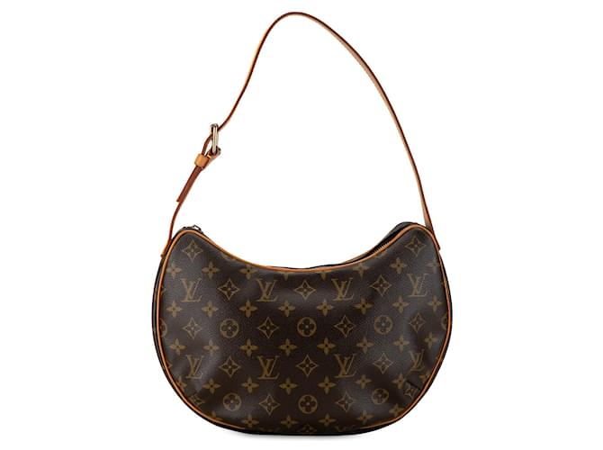 Bolsa hobo Croissant MM Monograma Louis Vuitton marrom Couro  ref.1444264