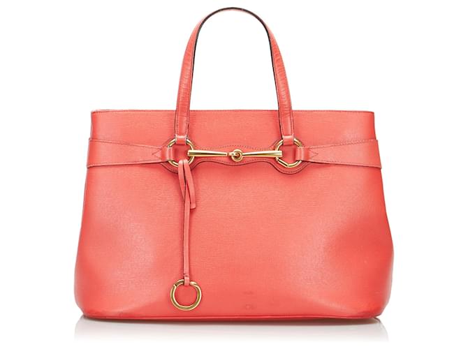 Sac à main Bright Bit orange de Gucci Cuir  ref.1444292