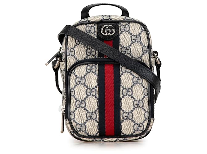 Bolso Ophidia Mini GG Supreme beige de Gucci Cuero  ref.1444305