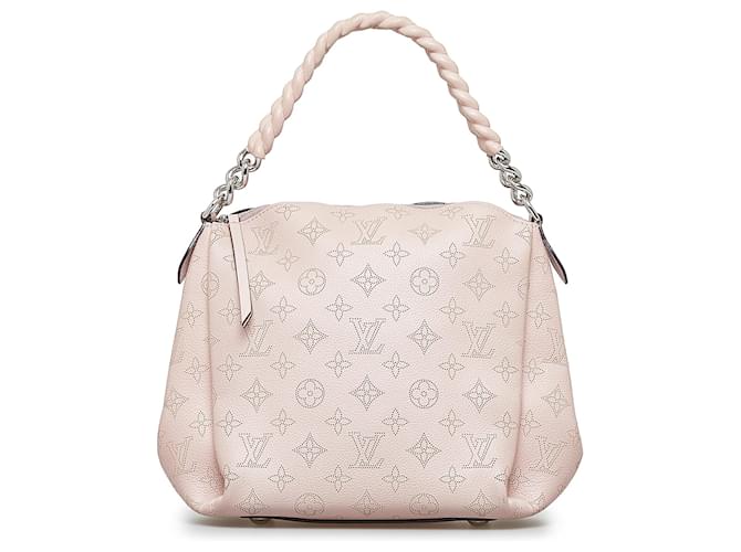 Pink Louis Vuitton Monogram Mahina Babylone BB Satchel Leather  ref.1444393