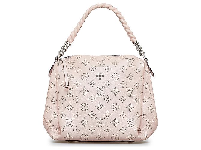 Pink Louis Vuitton Monogram Mahina Babylone BB Handtasche