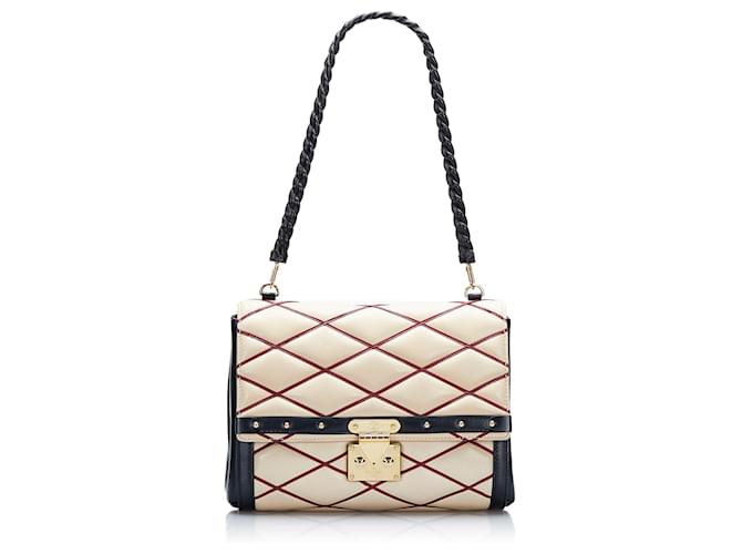 Bolso de solapa Malletage de Louis Vuitton marrón Castaño Cuero  ref.1444430