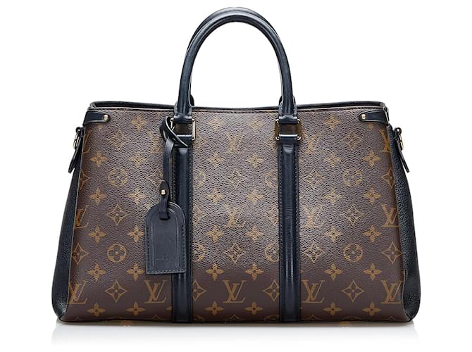 Sac à main Soufflot MM Monogram marron Louis Vuitton Cuir  ref.1444437