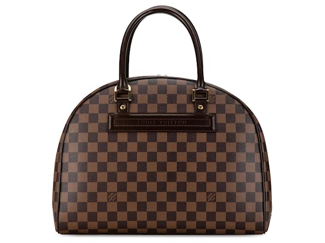 Bolsa de viagem Nolita Damier Ebene Louis Vuitton marrom Couro  ref.1444476