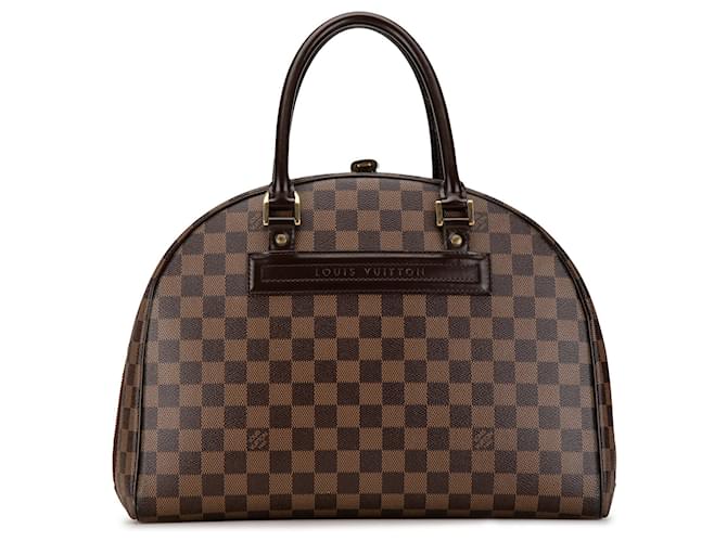 Bolsa de viagem Nolita Damier Ebene Louis Vuitton marrom Couro  ref.1444490