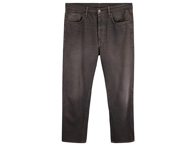 Acne Studios Relaxed Fit Jeans aus grauer Baumwolle