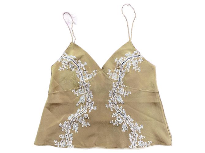Carine Gilson Top Marrone chiaro