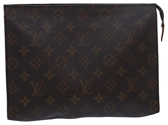 LOUIS VUITTON Monogram Poche Toilette 26 Pouch M47542 LV Auth 