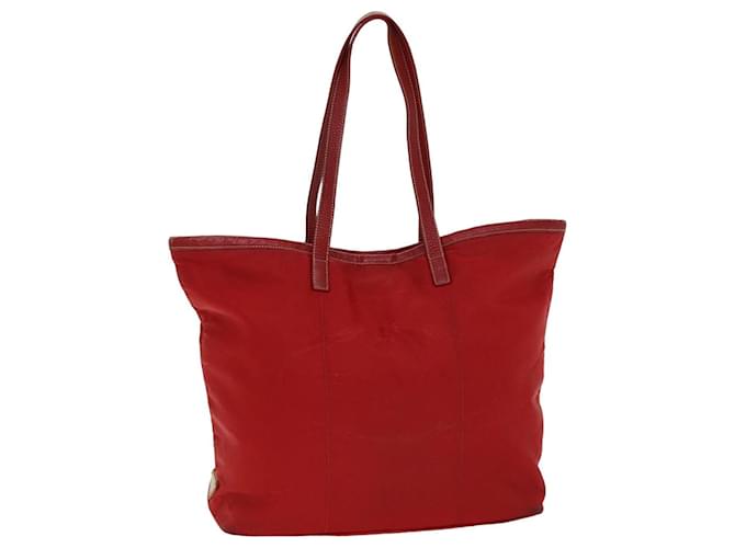 PRADA Borsa Tote Nylon Rossa Auth 78807 Rosso  ref.1445089