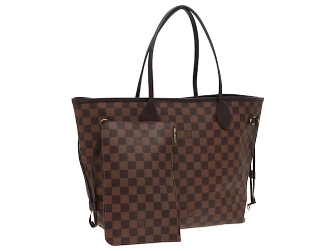 LOUIS VUITTON Sac Tote Neverfull MM Damier Ebene N51105 LV Auth 78906A  ref.1445107