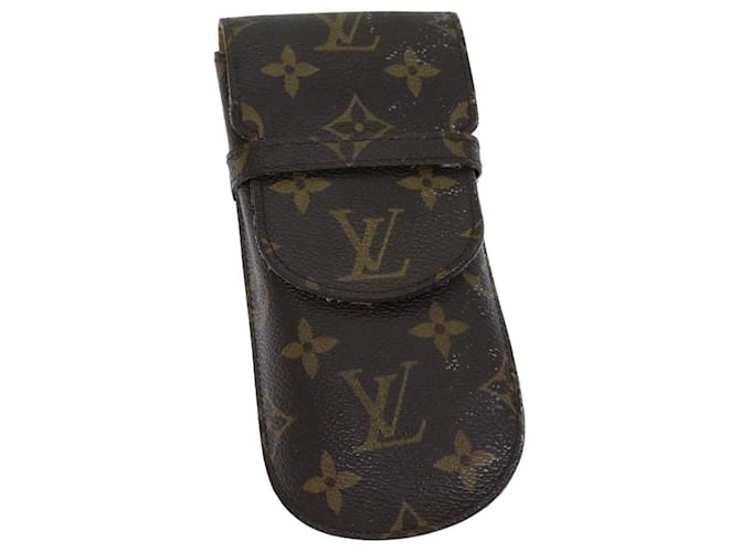 LOUIS VUITTON Monogram Etui Lunette Rabat Brillenetui M62970 LV Auth ac3066 Monogramm Leinwand  ref.1445135