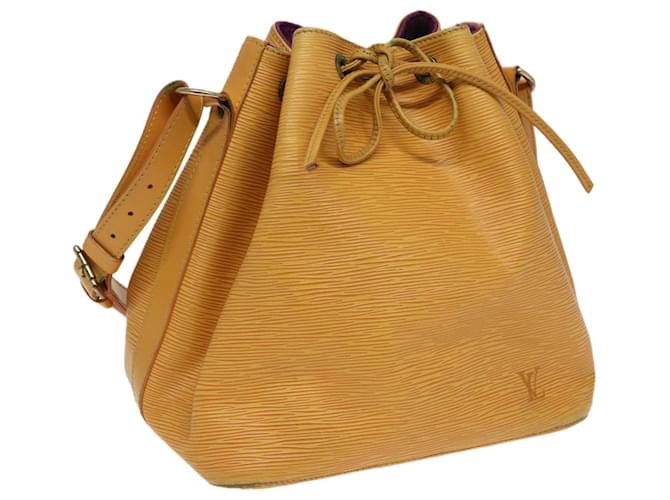 LOUIS VUITTON Epi Petit Noe Borsa a Spalla Tassili Gialla M44109 LV Auth 79839 Pelle  ref.1445202