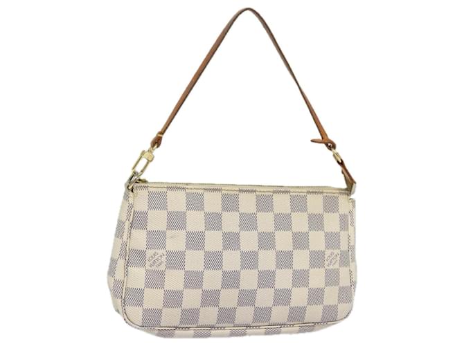 LOUIS VUITTON Damier Azur Pochette Accessoires Pouch N51986 LV Auth 79021  ref.1445210