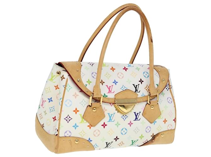 LOUIS VUITTON Handtasche Beverly GM Monogram Multicolor Weiß M40201 Auth 79053  ref.1445221