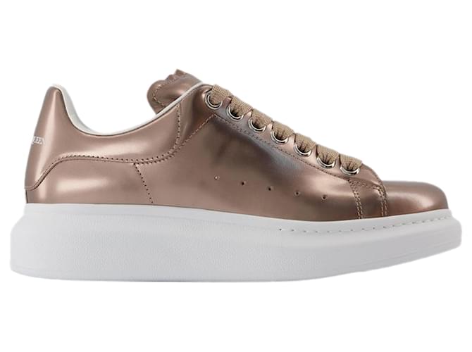 Rose gold alexander mcqueen trainers deals