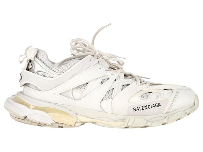 Everyday Balenciaga Track Sneakers in Cream Polyurethane White Plastic  ref.1445351