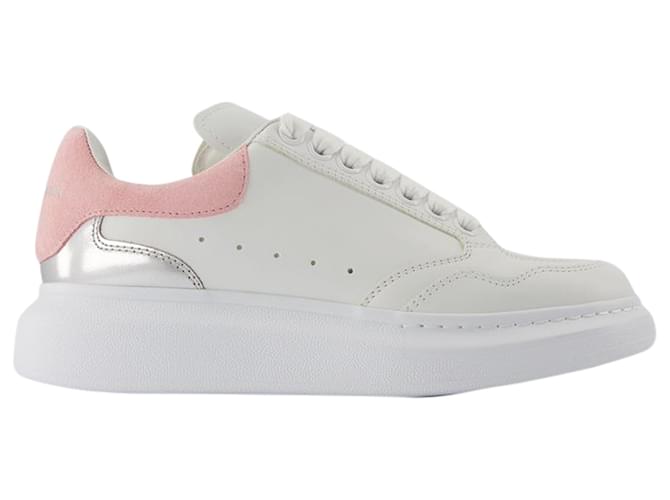 Oversized Sneakers Alexander McQueen Leather White Pink