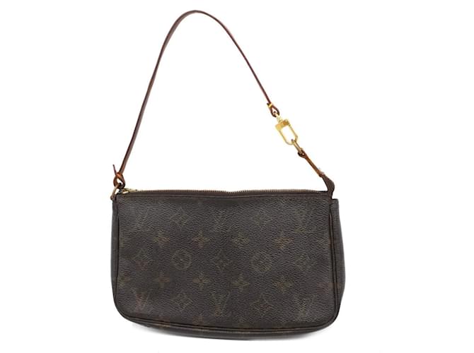 Louis Vuitton Monogram Pochette Accessoires M51980 - Brown Women's Pouch Patent leather  ref.1446130