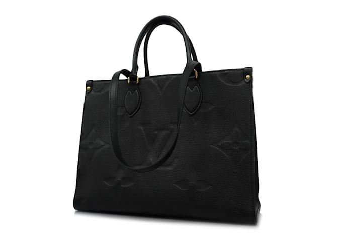 Bolso de mano Louis Vuitton Monogram Empreinte On the Go MM en color negro Lienzo  ref.1446132