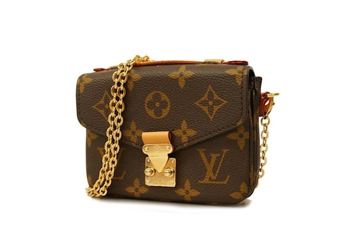 Borsa a tracolla Louis Vuitton Monogram Micro Metis per donna Marrone  ref.1446141