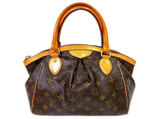 Louis Vuitton Monogram Tivoli PM Bolsa de mão para mulheres Marrom Monograma Couro envernizado  ref.1446142