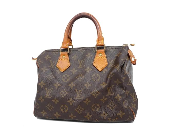 Borsa Louis Vuitton Monogram Speedy 25 - Marrone  ref.1446247