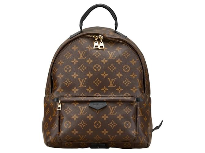 Louis Vuitton Monogram Palm Springs MM Backpack - Brown PVC Leather Plastic  ref.1446305