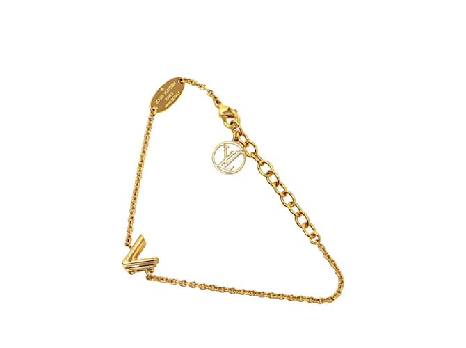 Louis Vuitton Pulseira Charm LV & ME para Mulheres - Banho de Ouro Dourado  ref.1446321