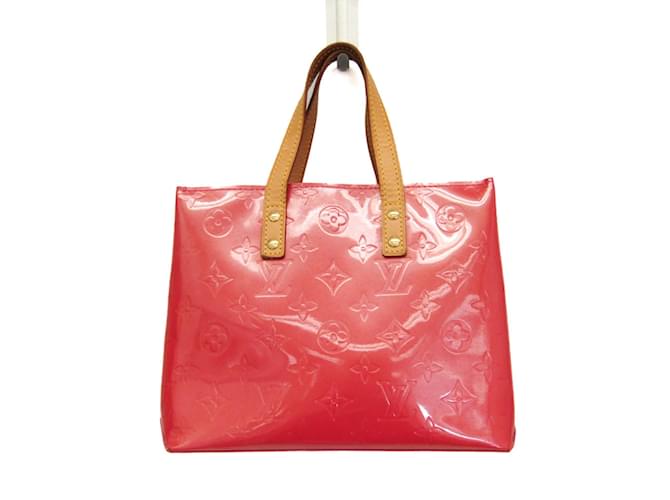 Bolsa Louis Vuitton Monogram Vernis Reade PM em Framboesa Rosa Couro envernizado  ref.1446346