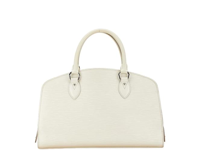 Bolso Louis Vuitton Epi Pont Neuf PM en blanco marfil Blanco roto Cuero  ref.1446364